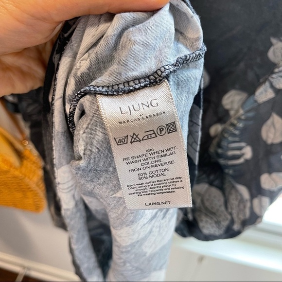 𝅺MEN’S Swedish floral print T-shirt - Picture 4 of 4